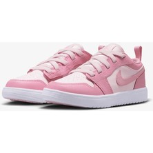 Nike Jordan 1 Low Alt Ps Çocuk Lastik Bağcıklı Gri Cırtlı Deri Ayakkabı DR9748-146