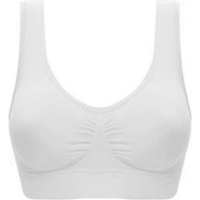 Sistina Hnrlishp Beyaz Dikişsiz Kadın Pedli Sütyen Korse - 704 - Beden S