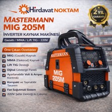 Mastermann Mıg 205M Inverter Kaynak Makinesi – Gazaltı / Mma / Lift Tıg – 220V