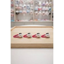 Nati Co Kız Çocuk Ayıcık Figürlü Pens Toka – Siyah Şapkalı Sevimli Tasarım