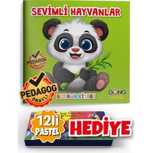 Gong Çocuk - Sevimli Hayvanlar - Boyama Kitabı