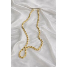 JKmons Premium Altın Burgu Kolye – Şık Rope Zincir