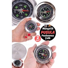 Özbience 2 Adet Manyetik Pusula ile Kolay Yön Bulma, Su Geçirmez, Kamp ve Doğa Geziği