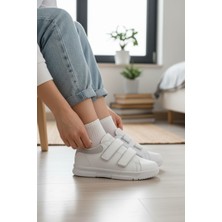 Enoch Çift Cırtlı Bant Detaylı Hafif Tabanlı Minimalist Şık Kadın Spor Ayakkabı