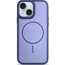 Ennar iPhone 11 Uyumlu Magsafe Destekli Premium Soft Silikon Telefon Kılıfı Mavi