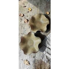 Terra El Yapımı 2'li "yaprak" Sunum Kasesi