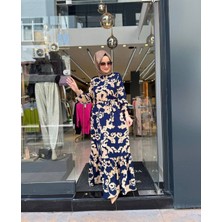 Still Butik Bürümcük Kumaş Tesettür Elbise ST2100