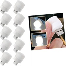 Go İthalat USB Mini Top LED 10 Lu Aydınlatma Seti - Beyaz Renkli Gece Lambası, Enerji Tasarruflu Mikro LED Işıklar (5534)