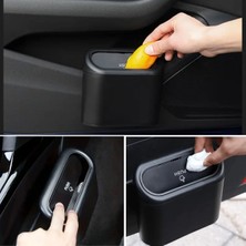 Go İthalat Araç Içi Takılarak Sabitlenebilen Mini Kapaklı Çöp Kovası (5534)