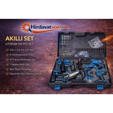Chelikbei Chelıkbeı Altılı Set (Budama Testeresi + Bağ Makası + 13MM Çelik Mandren + Somun Sıkma + Şarjlı Spral + Şarjlı Hilti)