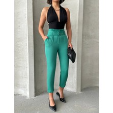 Zengezur Mall Hnrlishp Kemerli Huç Pantolon Yeşil (Beden: L)