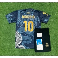 Legent Lady Real M.a.d.r.i.d 2024/25 Sezonu Luka Modric Dragon Desenli Konsept Çocuk Forması 4'lü Set