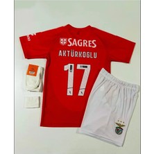 Legent Lady Benfica 2024/25 Yeni Sezon Kerem Aktürkoğlu Çocuk Forması 4'lü Set
