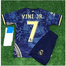 Legent Lady R.madridd 2023/24 Sezon Dragon Desenli Vini Jr. Konsept Çocuk Forması 3'lü Set