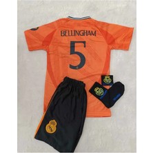 Legent Lady R. Madridd 2024/25 Yeni Sezon Jude Bellingham Deplasman Çocuk Forması 4'lü (Armalı Set)