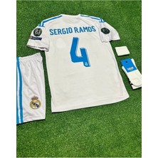 Legent Lady R.madridd 2018 Kiev Şampiyonlar Ligi Finali Sergio Ramos Çocuk Forması 4'lü Set