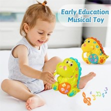 Aksoy Toys Işıklı Müzikli Bebek Aktivite Oyuncağı Piyano Sevimli Dinozor Oyuncak