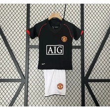Legent Lady M.unitedd Moskova 2008 Sezonu Cristiano Ronaldo Çocuk Forması 4'lü Set (Black)