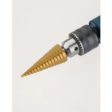 Mucit Home Paslanmaz Kademeli Matkap Ucu Ahşap Plastik Sac Delme Uç 4- 20 mm