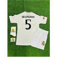 Legent Lady R.e.a.l Madrid 2024-25 Yeni Sezon Jude Bellingham Iç Saha Çocuk Forması 4'lü Set (Armalı)