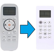 Tayfun Climech ile Uyumlu Model AUF-48UR4RMPA8 Salon Tipi Klima Kumandası