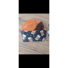 TUYLUTUKKAN 18×9 cm Bira Desenli El Yapımı Gözlük Kılıfı