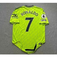 Legent Lady M.unitedd 2022/23 Sezonu Cristiano Ronaldo Deplasman Forması (Neon)