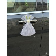 Bonicce 10 Adet Çiçekli Düğün Arabası Süsü Gelin Arabası Konvoy Süsü Bohça Süsü Çeyiz Süsü