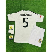 Legent Lady R.e.a.l M. 2024-25 Yeni Sezon Jude Bellingham Iç Saha Çocuk Forması 4'lü Set (Armalı)