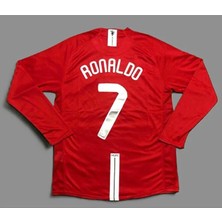 Legent Lady Cristiano R'onaldo Man/united 2008 Moskova Finalı Yetişkin Nostalji Forması(Uzun KOL)8585865786522