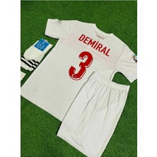 Legent Lady Türkiye Milli Takım Euro 2024 Merih Demiral Çocuk Forması 4'lü Set (Beyaz)