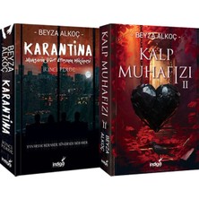 İndigo Kitap Karantina 2 Karton Kapak ve Kalp Muhafızı 2 Karton Kapak (Beyza Alkoç) 2'li Set