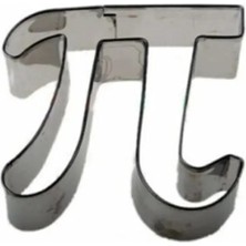 Pi Sayısı 3,14 Metal Kurabiye Kalıbı 7.5x7 cm