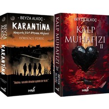 İndigo Kitap Karantina 4 Karton Kapak ve Kalp Muhafızı 2 Karton Kapak (Beyza Alkoç) 2'li Set