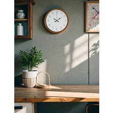 Epilons Mey Ithalat® 36 cm Turuncu Dekoratif Duvar Saati