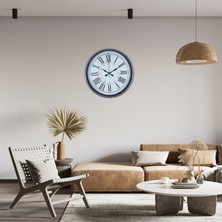 Epilons Mey Ithalat® Gri Dekoratif 36 cm Duvar Saati