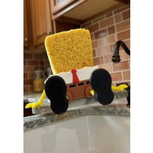 MisterionStudio Dekoratif Figürlü - Sevimli Süngerbob Temalı Bulaşık Süngerliği