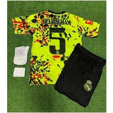 Legent Lady Real Madrid Jude Bellingham 2024/25 Yeni Sezon Özel Konsept Çocuk Forması 4'lü Set (Neon)