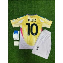 Legent Lady Kenan Yıldız 2024/25 Yeni Sezon Juventus Deplasman Çocuk Forması (Hediyeli)