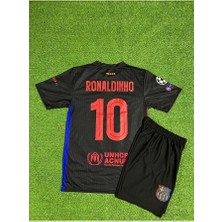 Legent Lady Barcelona Yeni Sezon Ronaldinho Çocuk Forması (Black)