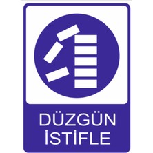 Düzgün Istifle Yüksek Kalite Dekota Baskı – 3 mm Forex Uyarı Tabelası 25 cm × 35CM