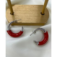 Taqi'm Jewelry Silver Çelik Halka Küpe