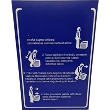 Yük Kaldırma Talimatı Dekota Baskı – 3 mm Forex Uyarı Tabelası 20 cm × 30CM