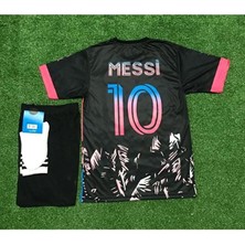 Legent Lady Miami 2023/24 Yeni Sezon Lionel Messi Çocuk Forması 3'lü Set (Black)