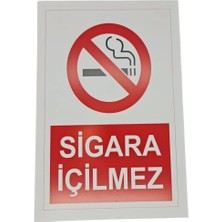 Sigara Içilmez Dekota Baskı – 3 mm Forex Uyarı Tabelası 20 cm × 30CM