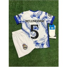 Legent Lady Real Madrid Yeni Sezon Jude Bellingham Yılan Desenli Özel Çocuk Forması 4'lü Set