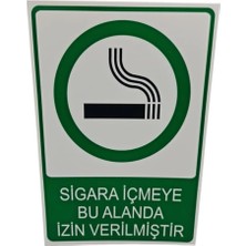 Sigara Içilebilir Alanı Gösteren Dayanıklı Dekota Baskı – 3 mm Forex Uyarı Tabelası 20 cm × 30CM