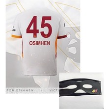 Legent Lady G.â.l.at.â.s.a.r.â.y Victor Osimhen Deplasman Beyaz Yetişkin Forması Maske