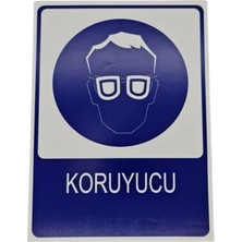 Koruyucu Yazılı Dekota Baskı – 3 mm Forex Uyarı Tabelası 20 cm × 30CM