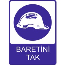 Baretini Tak Yüksek Kalite Dekota Baskı – 3 mm Forex Uyarı Tabelası 25 cm × 35CM
